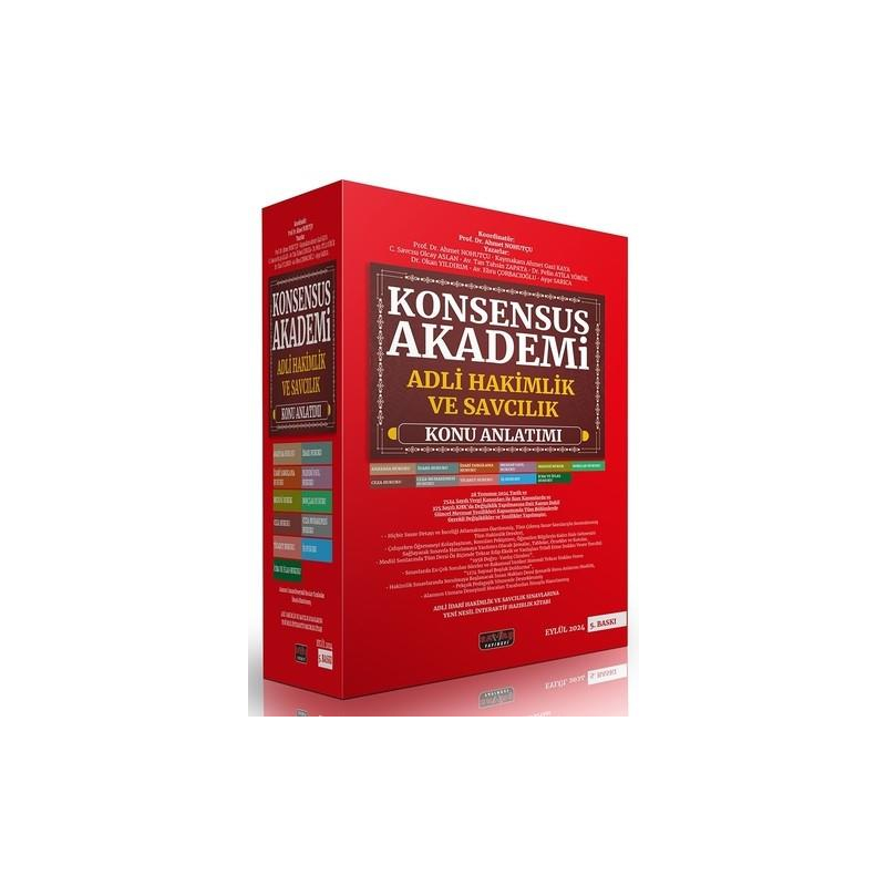 Savaş 2024 KONSENSUS Akademi Adli Hakimlik ve Savcılık Konu Anlatımı Modüler Set 5. Baskı - Ahmet Nohutçu Savaş Yayınları