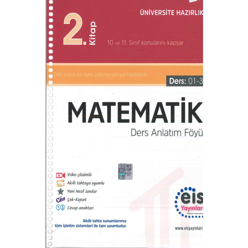YKS Matematik Ders Anlatım Föyü 2 (10 ve 11. SInıf Konularını Kapsar)