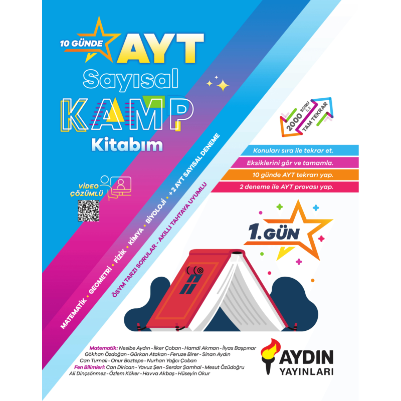 AYT Sayısal Kamp Kitabım Aydın Yayınları