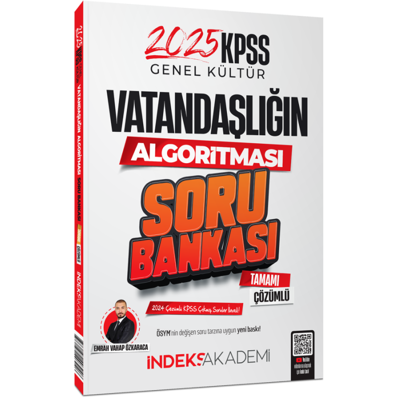 2025 KPSS Vatandaşlık Vatandaşlığın Algoritması Soru Bankası Çözümlü İndeks Akademi Yayıncılık İndeks Akademi