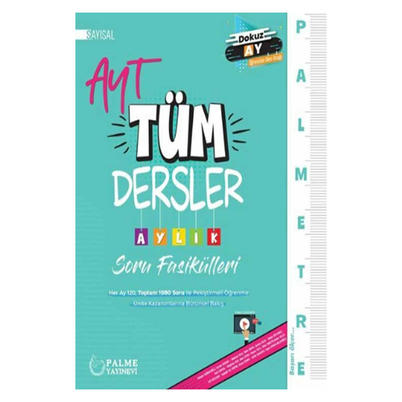 Palmetre AYT Sayısal Tüm Dersler Aylık Çalışma Fasikülleri