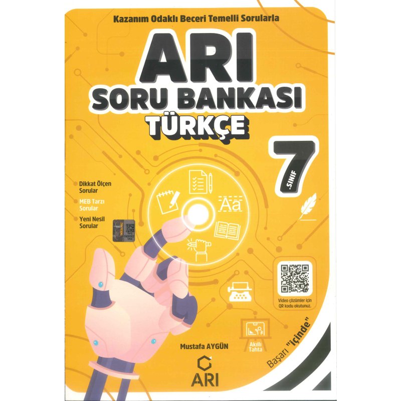 7. Sınıf Türkçe Arı Soru Bankası Arı Yayınları
