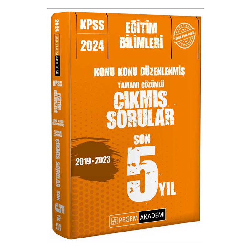 2024 KPSS Eğitim Bilimleri Konu Konu Düzenlenmiş Tamamı Çözümlü Çıkmış Sorular Son 5 Sınav