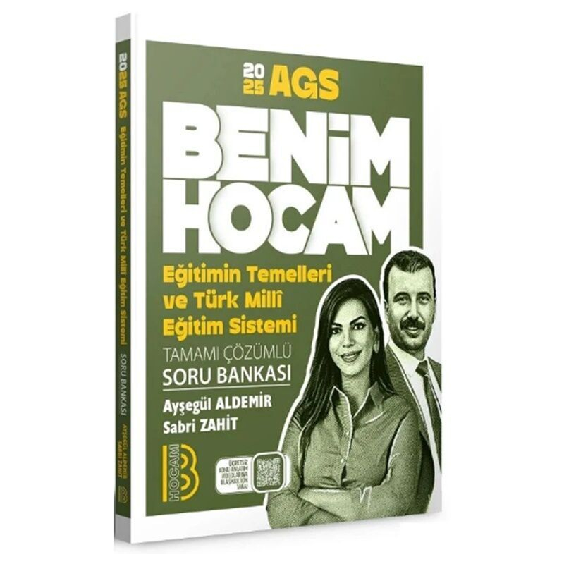 2025 Eğitimin Temelleri ve Türk Milli Eğitim Sistemi Tamamı Çözümlü Soru Bankası Benim Hocam Yayınları