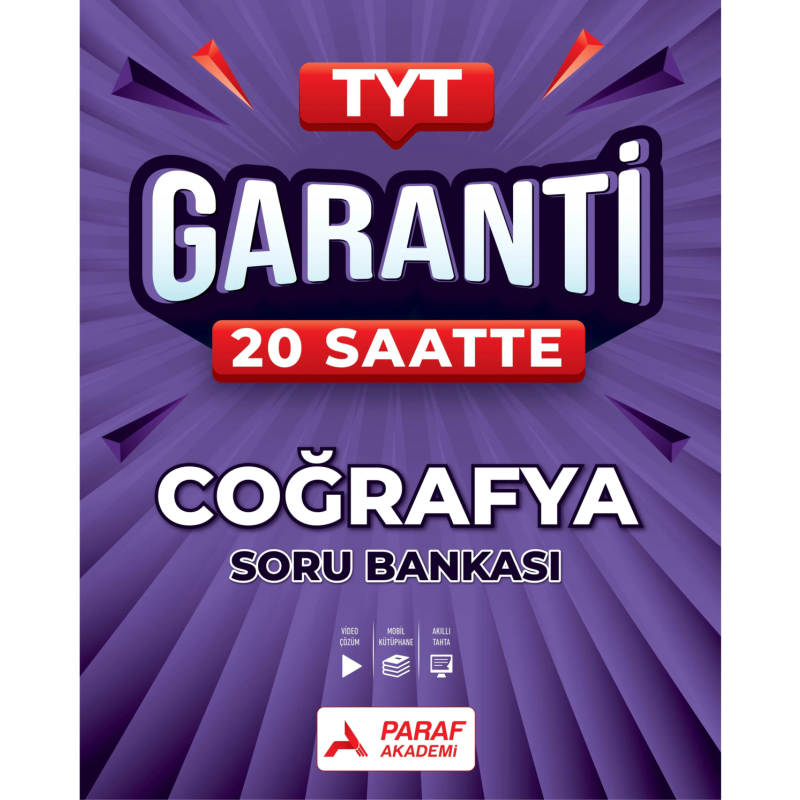 TYT Garanti 20 Saatte Coğrafya Soru Bankası Paraf Akademi