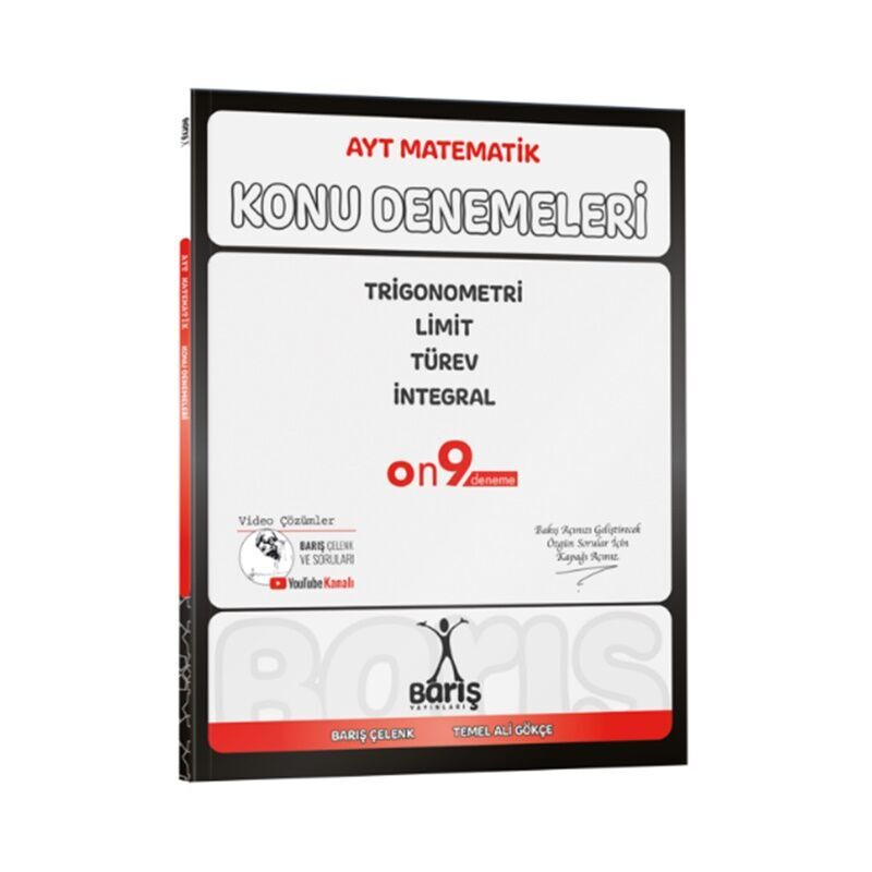 AYT Matematik Trigonometri Limit Türev İntegral Konu Denemeleri Barış Yayınları