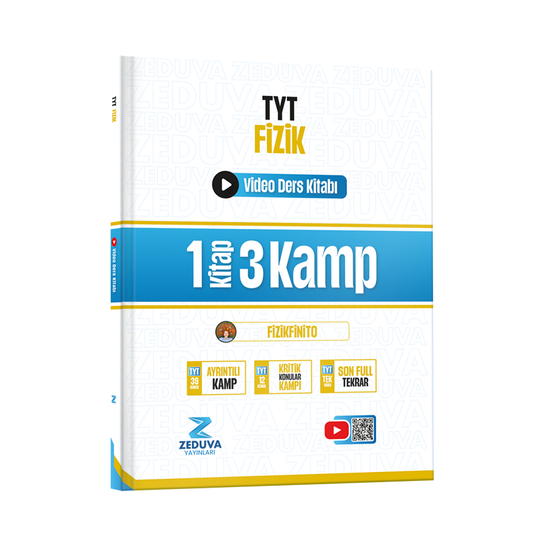 Fizikfinito TYT Fizik 1 Kitap 3 Kamp Video Ders Kitabı Zeduva Yayınları