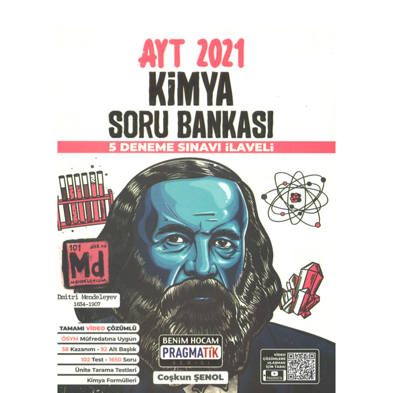 AYT Kimya Soru Bankası 5 Deneme Sınavı İlaveli Pragmatik Serisi (Pragmatik