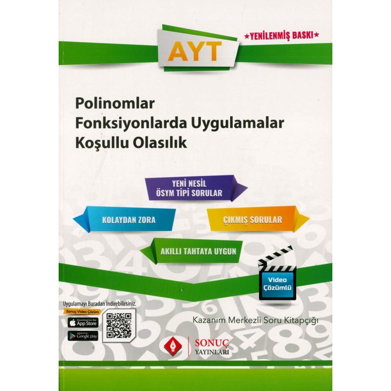 AYT POLİNOMLAR FONKSİYONLARDA UYGULAMALAR KOŞULLU OLASILIK SORU KİTAPÇIĞI
