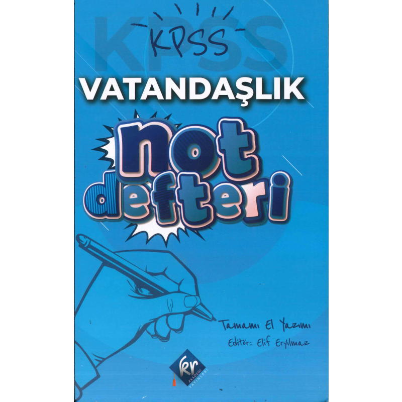 KPSS VATANDAŞLIK NOT DEFTERİ TAMAMI EL YAZIMI