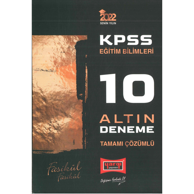 KPSS EĞİTİM BİLİMLERİ TAMAMI ÇÖZÜMLÜ 10 ALTIN FASİKÜL DENEME
