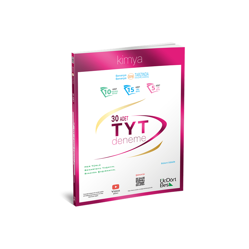 TYT Kimya 30lu Deneme Üç Dört Beş Yayınları