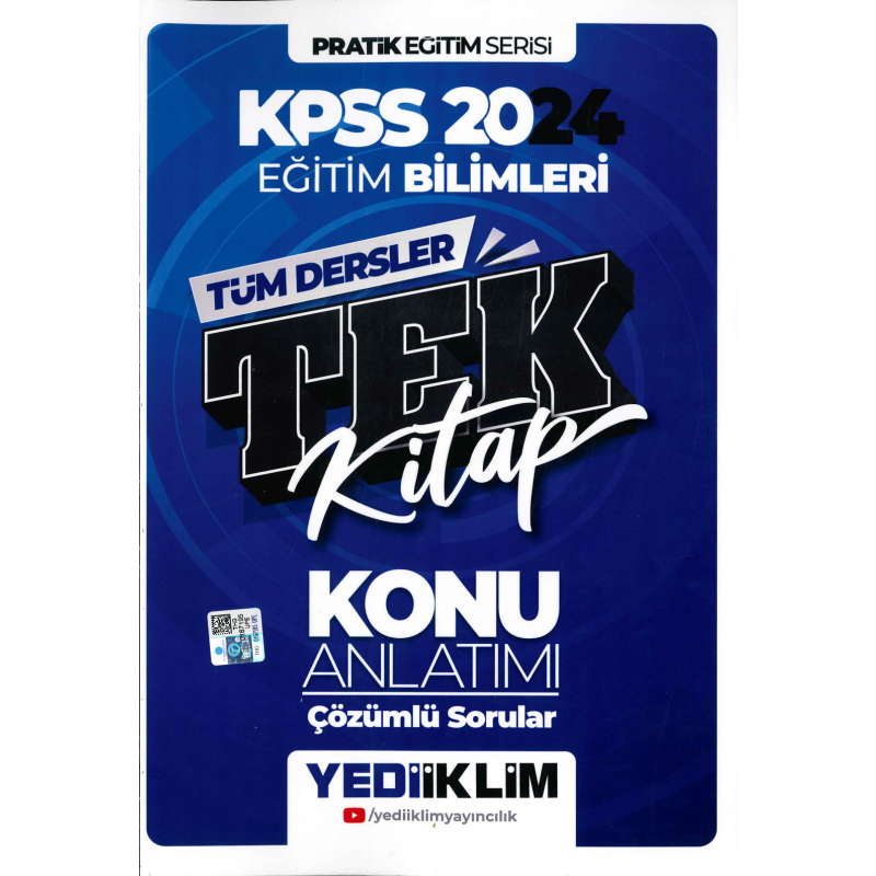 EĞİTİM BİLİMLERİ TÜM DERSLER TEK KİTAP KONU ANLATIMI ÇÖZÜMLÜ SORULAR