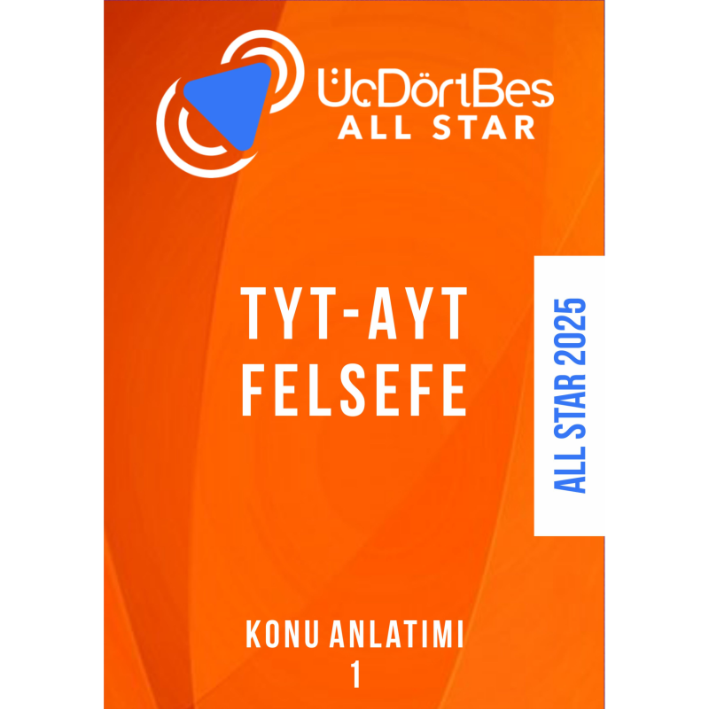 ALL STAR TYT- AYT FELSEFE Konu Anlatım (1)
