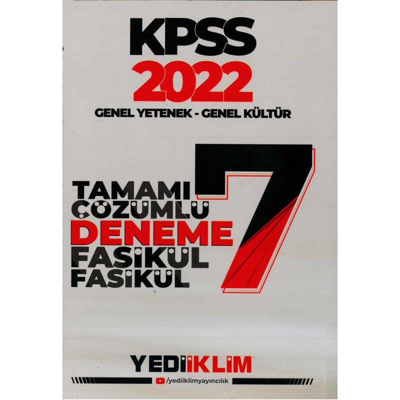 7 DENEME TÜM DERSLERÇÖZÜMLÜ