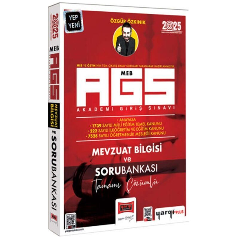 2025 MEB-AGS Mevzuat Bilgisi ve Tamamı Çözümlü Soru Bankası Yargı Yayınları