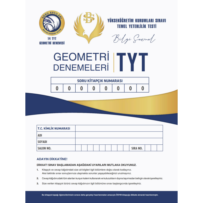TYT GEOMETRİ DENEMELERİ 14*10