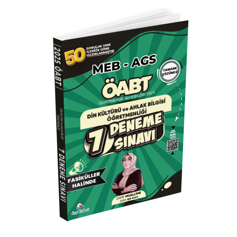 ÖABT MEB-AGS DKAB Din Kültürü ve Ahlak Bilgisi Öğretmenliği 7 Deneme Fasikül Çözümlü Dizgi Kitap Yayınları