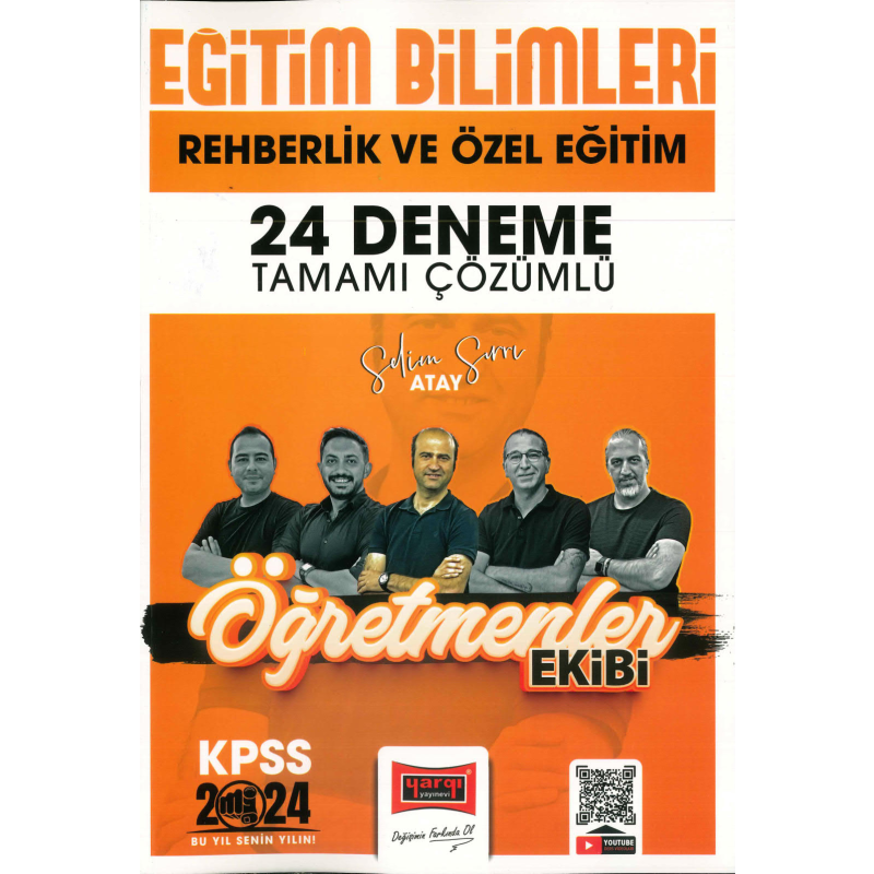 REHBERLİK VE ÖZEL EĞİTİM 24 DENEME TAMAMI ÇÖZÜMLÜ (ÖĞRETMENLER EKİBİ)