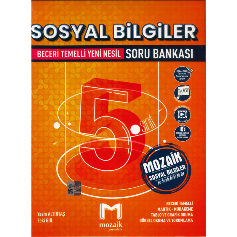 5. Sınıf Sosyal Bilgiler Soru Bankası Mozaik Yayınları