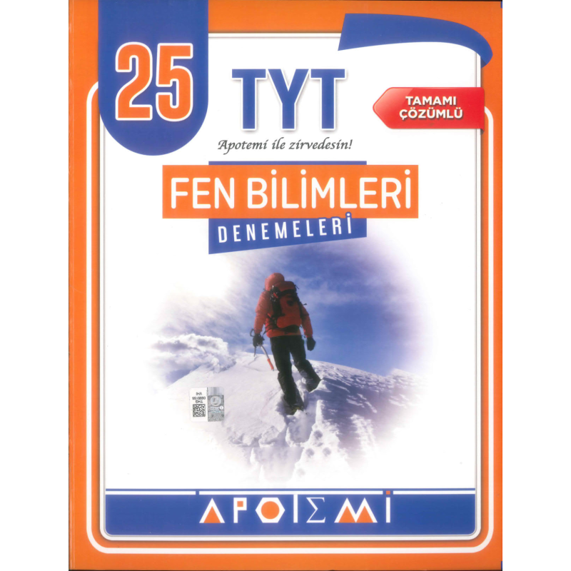 TYT Fen Bilimleri 25 Deneme Apotemi Yayınları