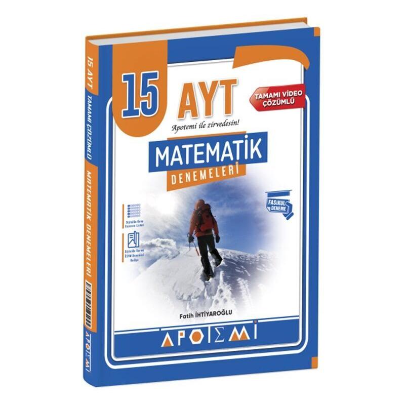 AYT Matematik 15 Çözümlü Deneme Apotemi Yayınları