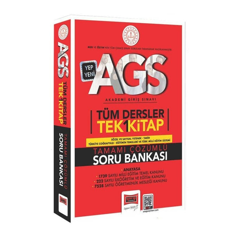 2025 MEB AGS Tüm Dersler Soru Bankası Tek Kitap Yargı Yayınları