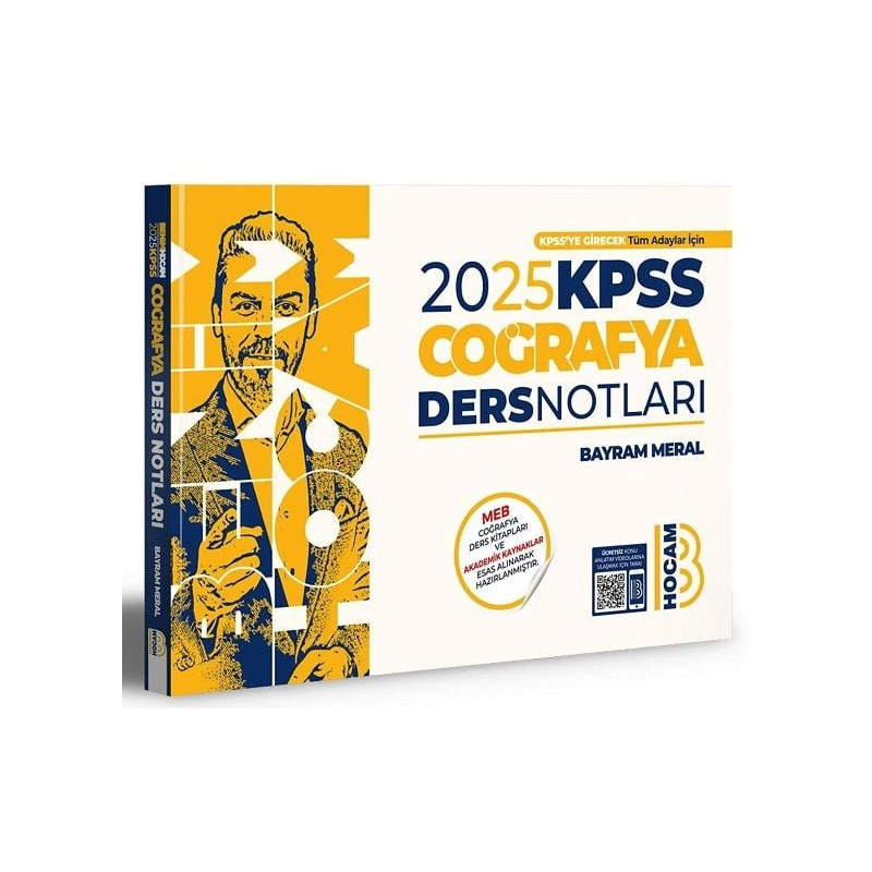Benim Hocam Yayınları 2025 KPSS Coğrafya Video Ders Notları
