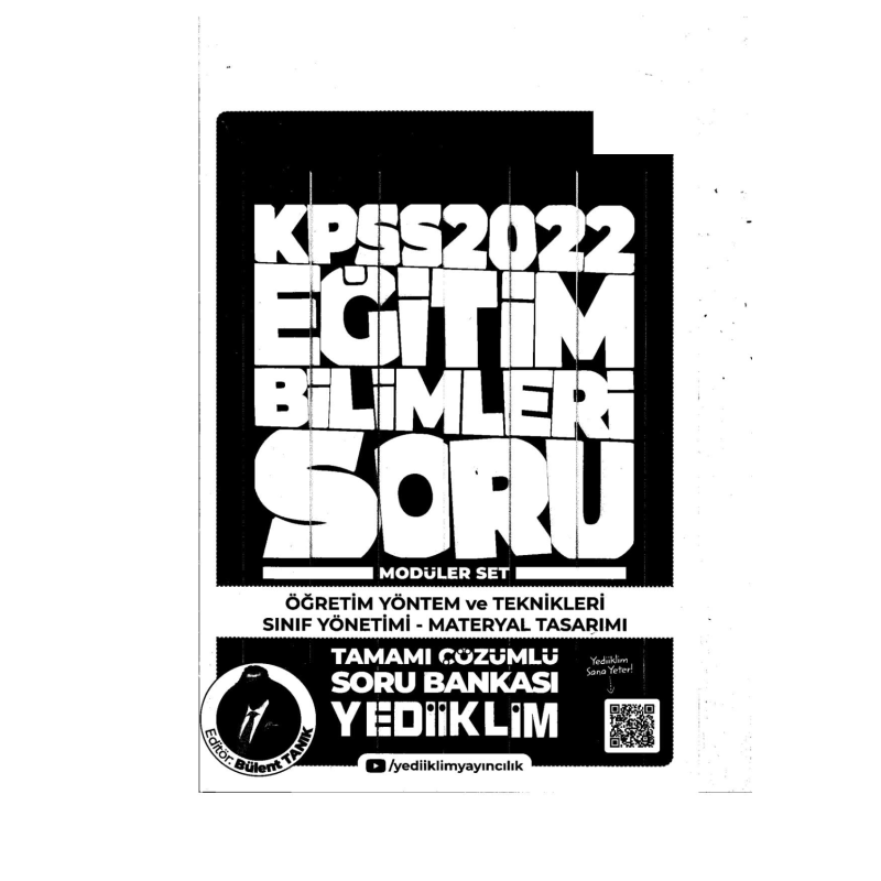 2022 KPSS Öğrt. Yönt. ve Teknk. Sınıf Yön. Materyal Tas. Soru Bankası Modüler Set