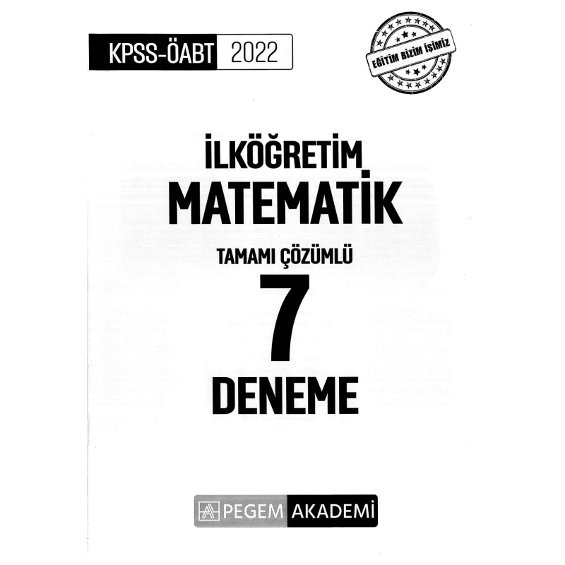 İLKÖĞRETİM MATEMATİK TAMAMI ÇÖZÜMLÜ 7 DENEME SINAVI