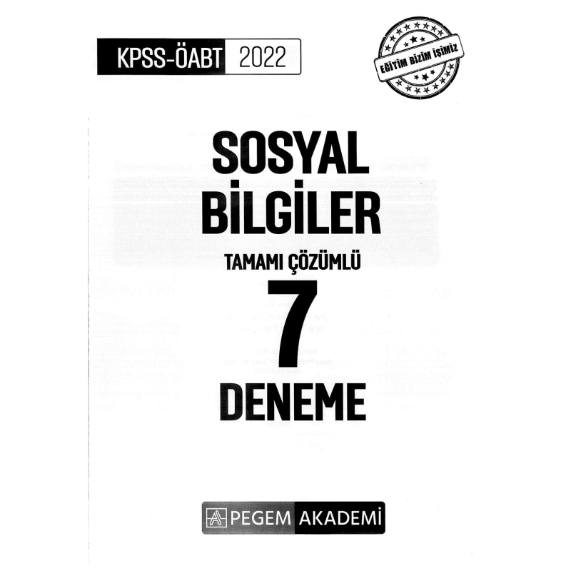 SOSYAL BİLGİLER TAMAMI ÇÖZÜMLÜ 7 DENEME
