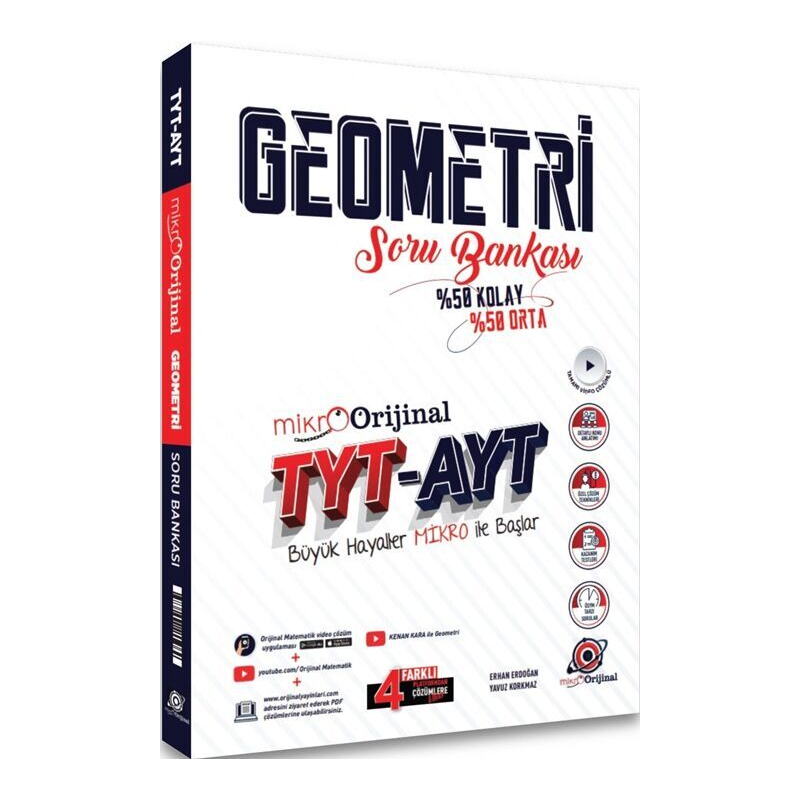 TYT AYT Geometri Mikro Soru Bankası Orijinal Yayınları