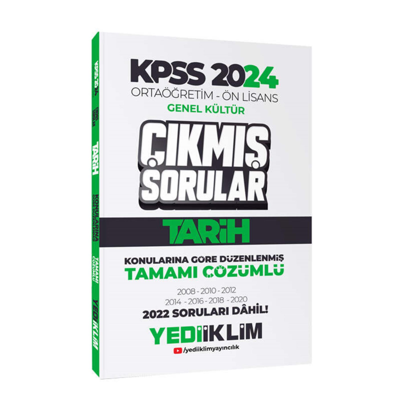 Ortaöğretim-Önlisans Tarih Konularına Göre Çıkmış Sorular (2008-2022)