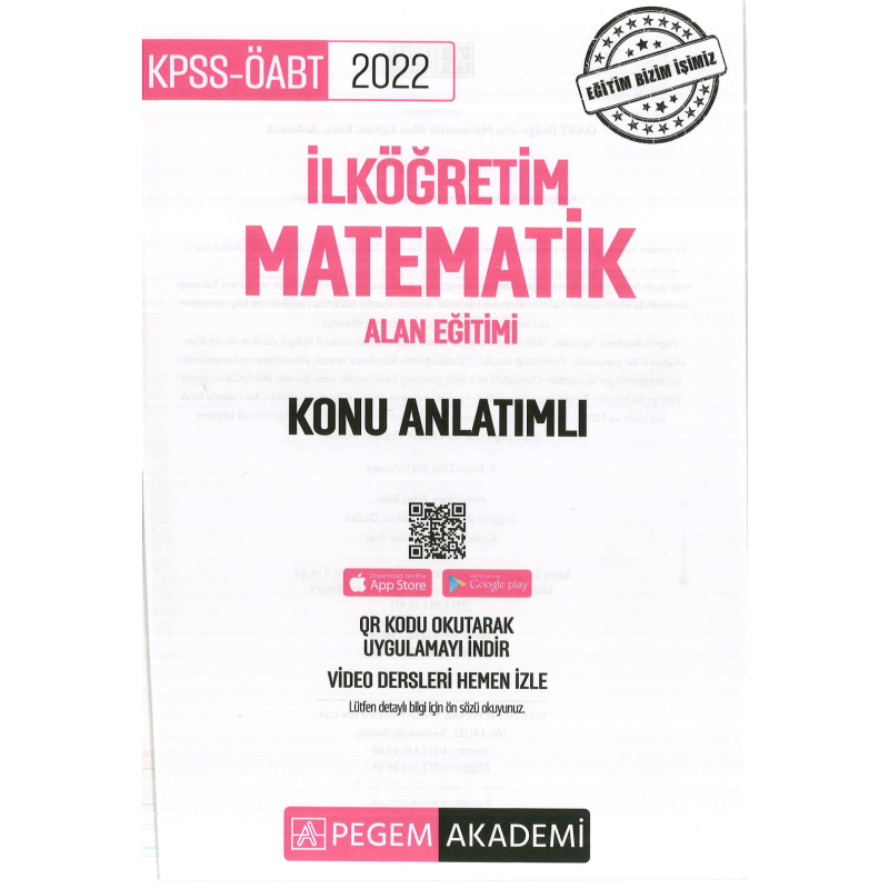 İLKÖĞRETİM MATEMATİK ALAN EĞİTİMİ KONU ANLATIMLI