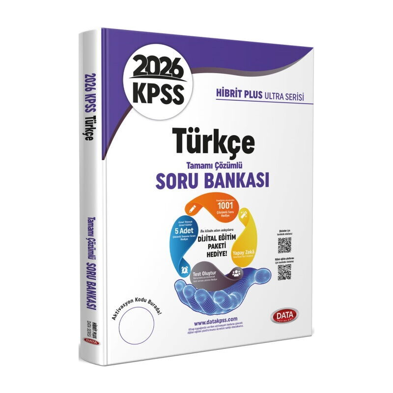 2026 KPSS Türkçe Hibrit Plus Ultra Serisi Karekod Çözümlü Soru Bankası Data Yayınları