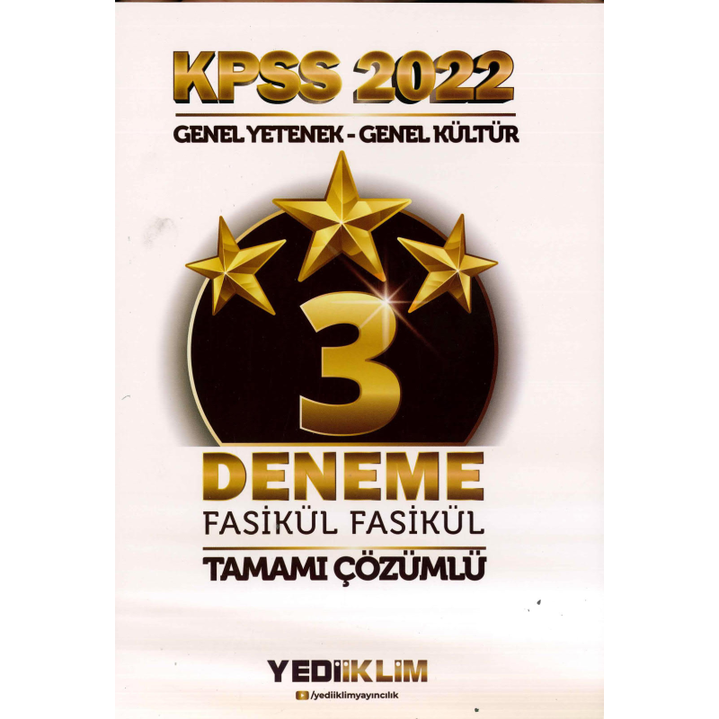 3 DENEME TAMAMI ÇÖZÜMLÜ TÜM DERSLER