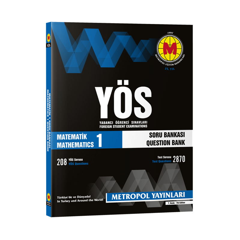 YÖS Matematik 1 Konu Özetli Soru Bankası Orta Seviye Metropol Yayınları