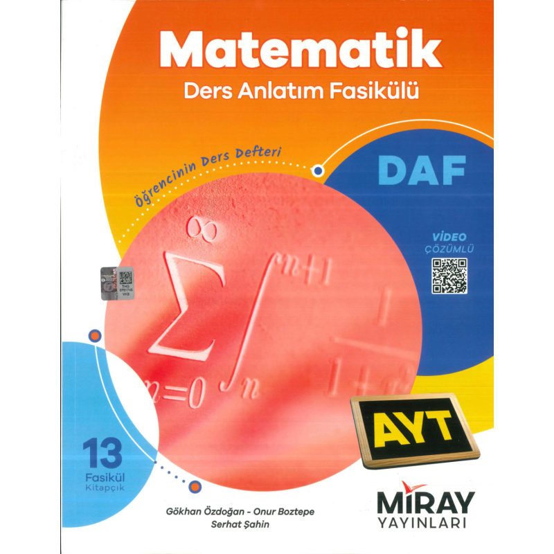 AYT Matematik Ders Anlatım Fasikülleri Miray Yayınları
