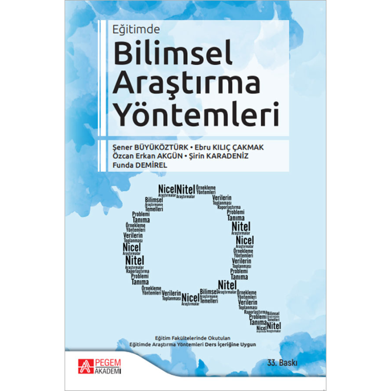 Eğitimde Bilimsel Araştırma Yöntemleri Pegem Yayınları