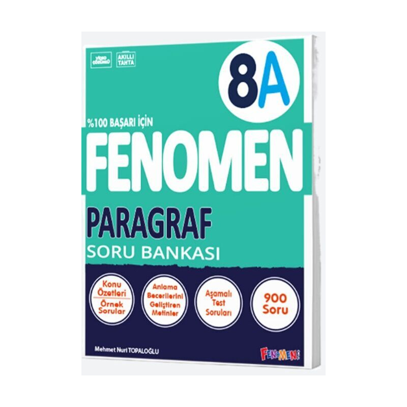 8. Sınıf Paragraf A Fenomen Soru Bankası Fenomen Okul Yayınları