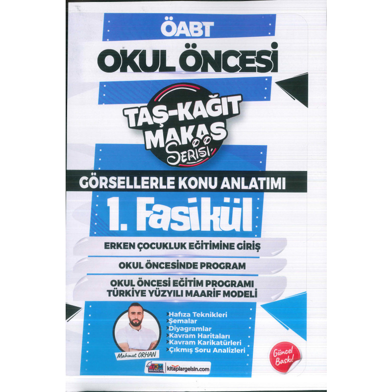 ÖABT Okul Öncesi Öğretmenliği Taş Kağıt Makas Serisi Görsellerle Konu Anlatımı Mahmut Orhan TKM Akademi 10 Fasikül