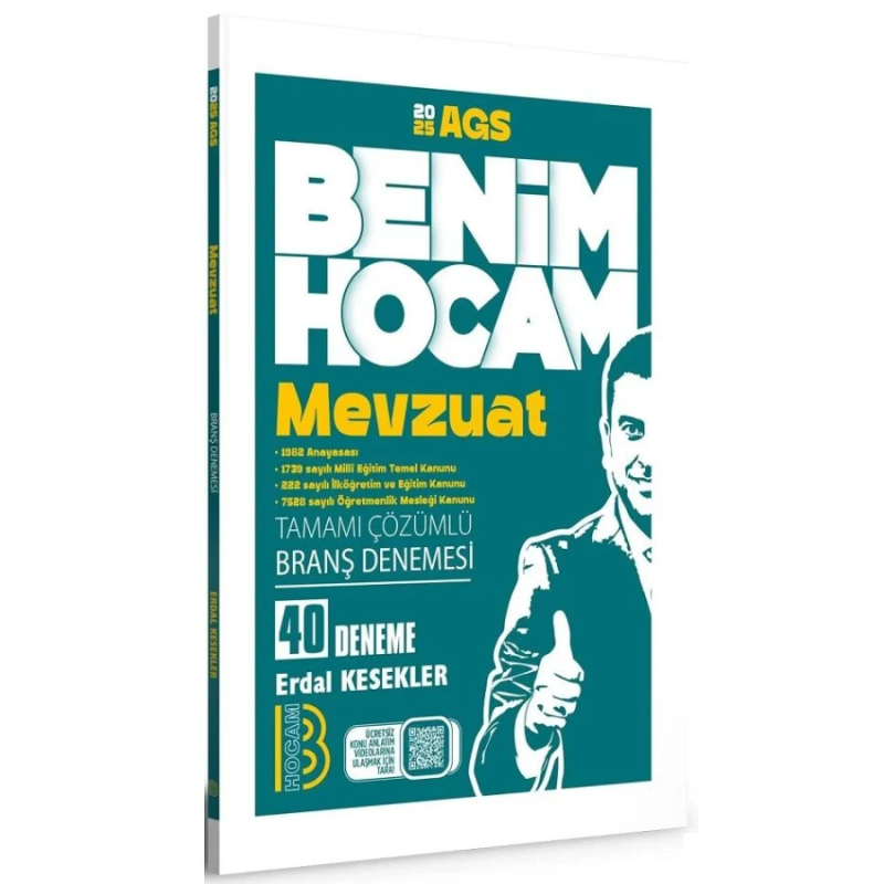 2025 MEB-AGS Mevzuat 40 Deneme Çözümlü Benim Hocam Yayınları