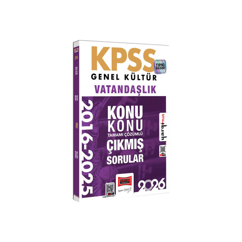 2026 KPSS Genel Kültür Vatandaşlık 2016-2026 Konu Konu Tamamı Çözümlü Çıkmış Sorular Yargı Yayınları