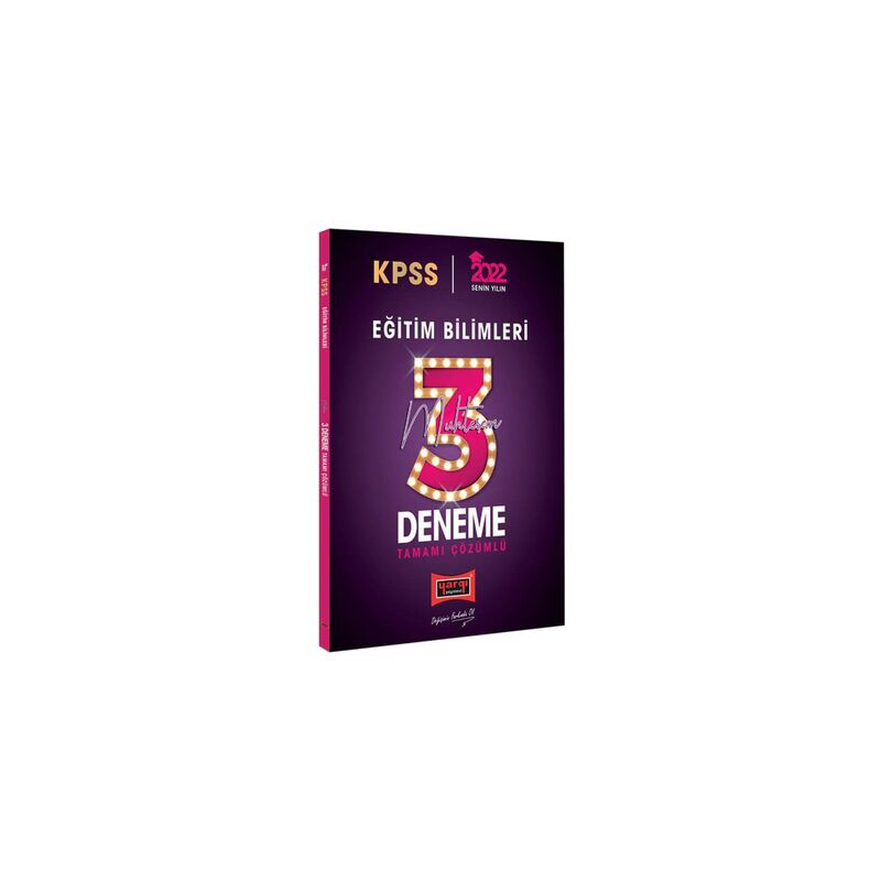 KPSS Eğitim Bilimleri Tamamı Çözümlü Muhteşem 3 Deneme