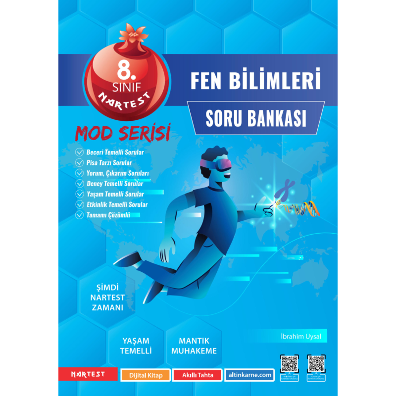 8. Sınıf Mod Fen Bilimleri Soru Bankası Nartest Yayınları