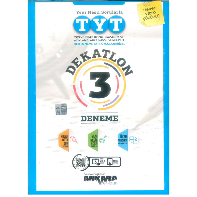 TYT DEKATLON 3 DENEME