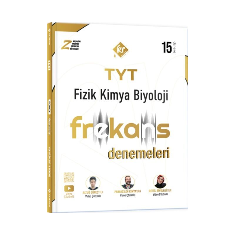 TYT Fizik Kimya Biyoloji FKB 15 li Frekans Denemeleri KR Akademi