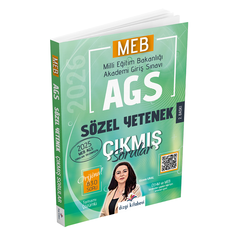 2026 MEB-AGS Sözel Yetenek Çıkmış Sorular Çözümlü - Gizem Ural Dizgi Kitap