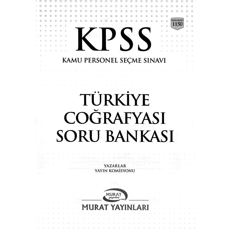 KPSS TÜRKİYE COĞRAFYASI SORU BANKASI ÇÖZÜMLÜ