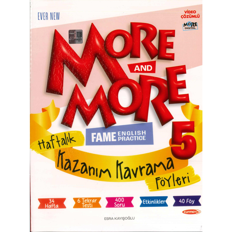 5. Sınıf More ve More Haftalık Kazanım Kavrama Föyleri Kurmay ELT